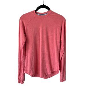 COOLIBAR Activewear Top Long Sleeve Crew Neck Pullover Orange XS